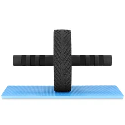 Kółko do ćwiczeń mięśni brzucha AB WHEEL PRO żółte