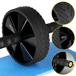Kółko do ćwiczeń mięśni brzucha AB WHEEL PRO żółte