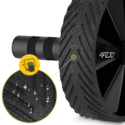 Kółko do ćwiczeń mięśni brzucha AB WHEEL PRO żółte