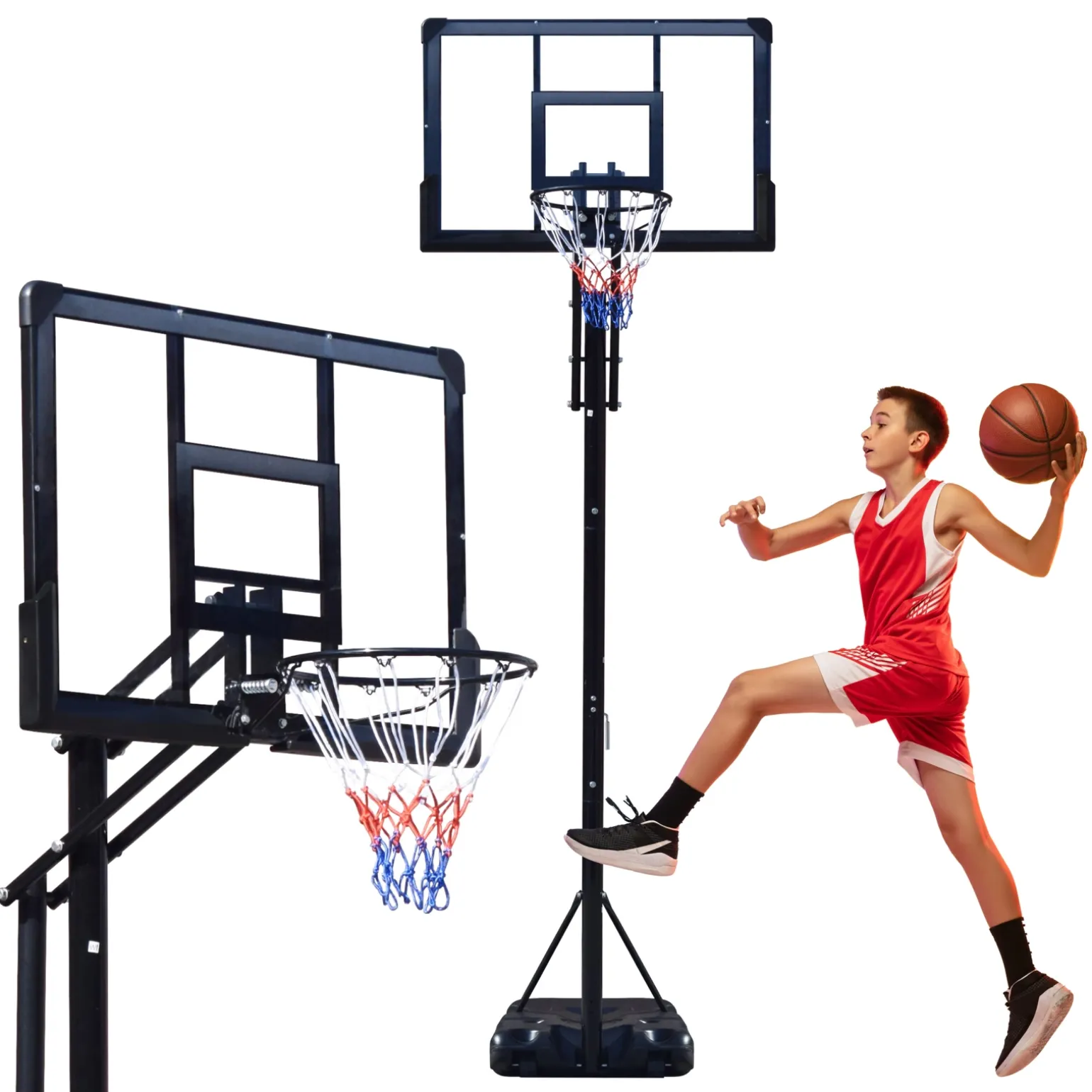 Kosz do koszykówki wolnostojący regulowany FALCON DUNKER