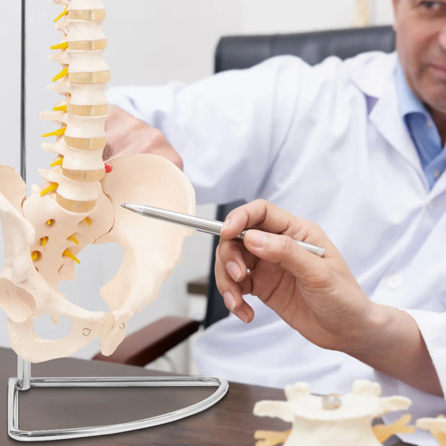 Kręgosłup człowieka z miednicą model anatomiczny