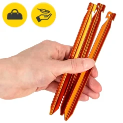 Śledzie aluminiowe do namiotu 18 cm V-kształtne 10 szt.