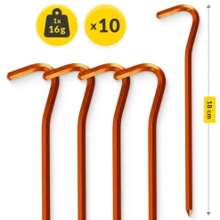 Śledzie aluminiowe do namiotu 10 szt.