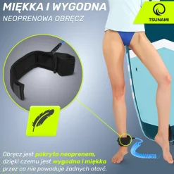 Linka bezpieczeństwa do deski SUP TSUNAMI niebieska
