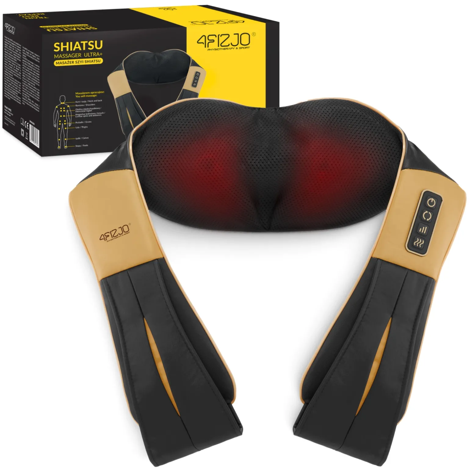 Masażer do karku i szyi SHIATSU ULTRA+ złoty