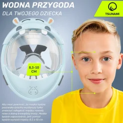 Maska do nurkowania dla dzieci TSUNAMI HIPPO