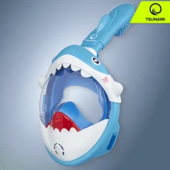 Maska do nurkowania dla dzieci TSUNAMI SHARK niebieska