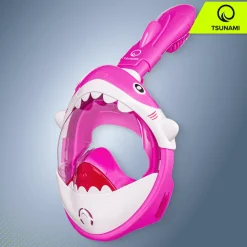 Maska do nurkowania dla dzieci TSUNAMI SHARK różowa