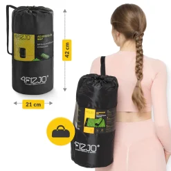 Mata do akupresury z poduszką klasyczna zielona