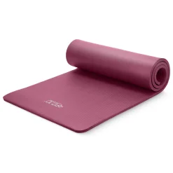 Mata do ćwiczeń fitness i jogi NBR 180 × 60 × 1,5 cm bordowa