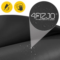 Mata do ćwiczeń fitness i jogi NBR 180 × 60 × 1,5 cm czarna