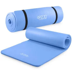 Mata do ćwiczeń fitness i jogi NBR 180 × 60 × 1,5 cm niebieska