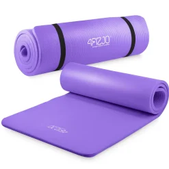 Mata do ćwiczeń fitness i jogi NBR 180 × 60 × 1 cm fioletowa