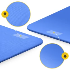 Mata do ćwiczeń fitness i jogi NBR 180 × 60 × 1,5 cm granatowa