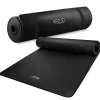 Mata do ćwiczeń fitness i jogi NBR 190 × 100 × 1,5 cm czarna
