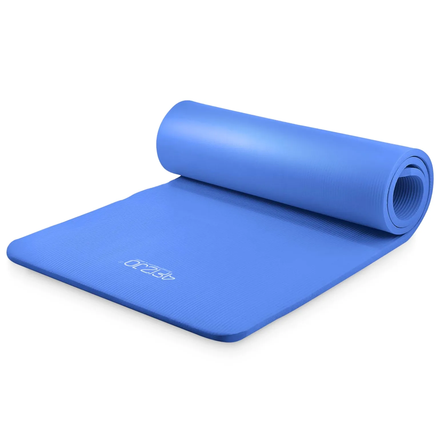 Mata do ćwiczeń fitness i jogi NBR 180 × 60 × 1 cm granatowa