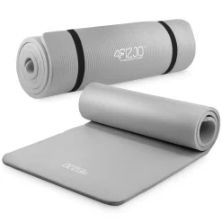 Mata do ćwiczeń fitness i jogi NBR 180 × 60 × 1 cm szara