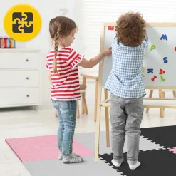 Mata edukacyjna dla dzieci puzzle 180 x 180 cm różowa