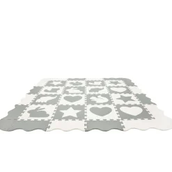 Mata edukacyjna dla dzieci puzzle 150 x 150 cm biała