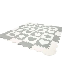 Mata edukacyjna dla dzieci puzzle 150 x 150 cm biała