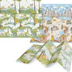 Mata edukacyjna dla niemowląt Dżungla i Camping  200 x 180 cm