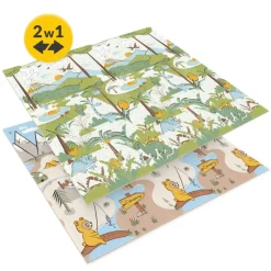 Mata edukacyjna dla niemowląt Dżungla i Camping  200 x 180 cm
