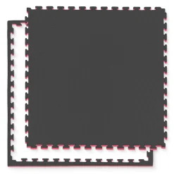 Mata ochronna piankowa PUZZLE na podłogę 100 x 100 cm czerwona