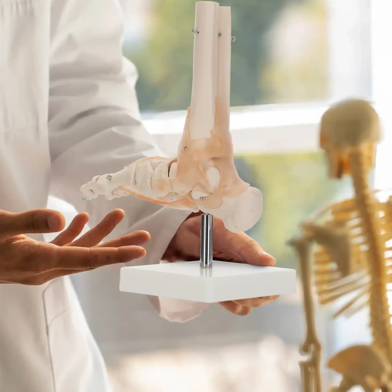 Model anatomiczny stawu skokowego z więzadłami w skali 1:1