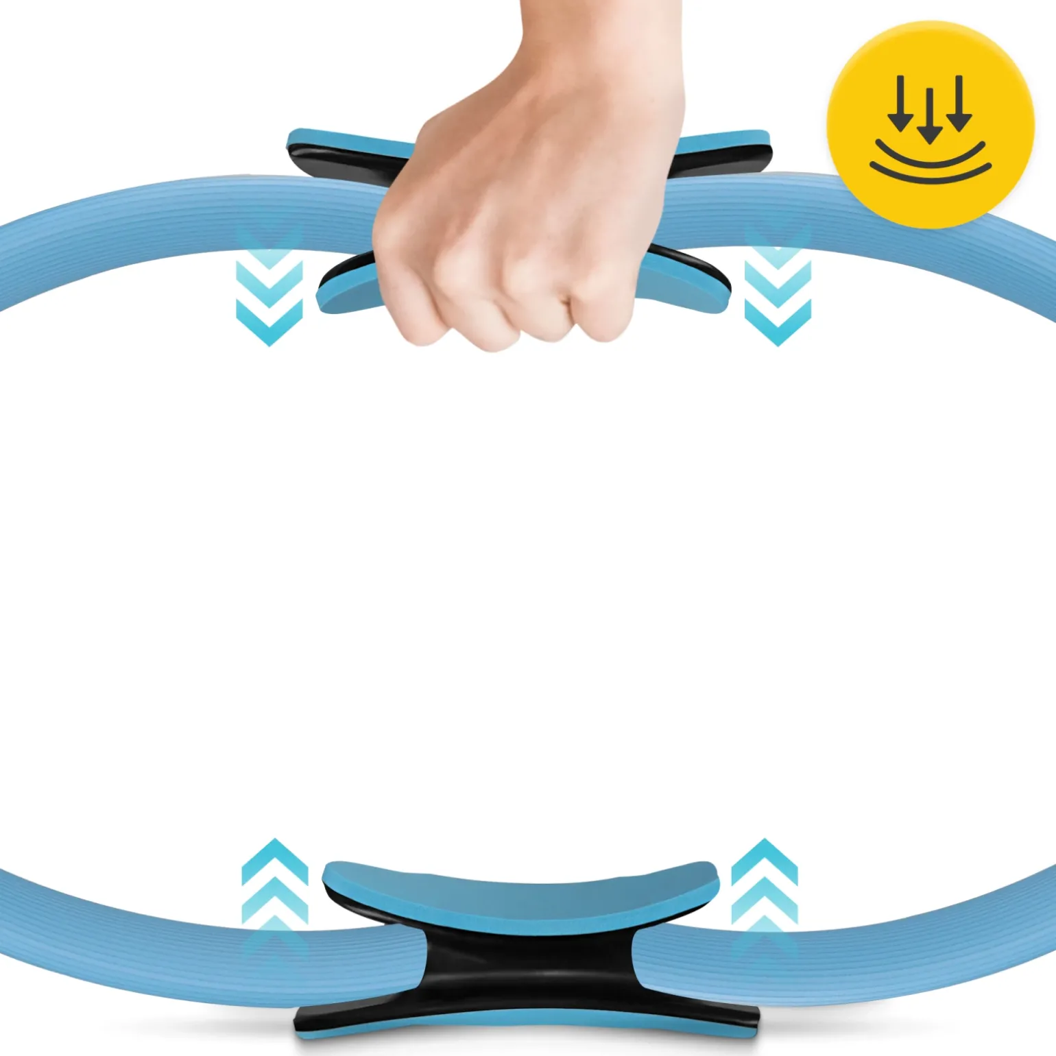 Obręcz ring do jogi i pilatesu niebieska