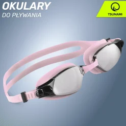 Okulary do pływania TSUNAMI różowe