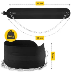 Pas obciążeniowy Dip Belt 80 cm