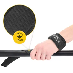 Paski treningowe do martwego ciągu Deadlift Straps czarne