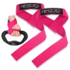 Paski treningowe do martwego ciągu Deadlift Straps różowe