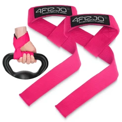 Paski treningowe do martwego ciągu Deadlift Straps różowe