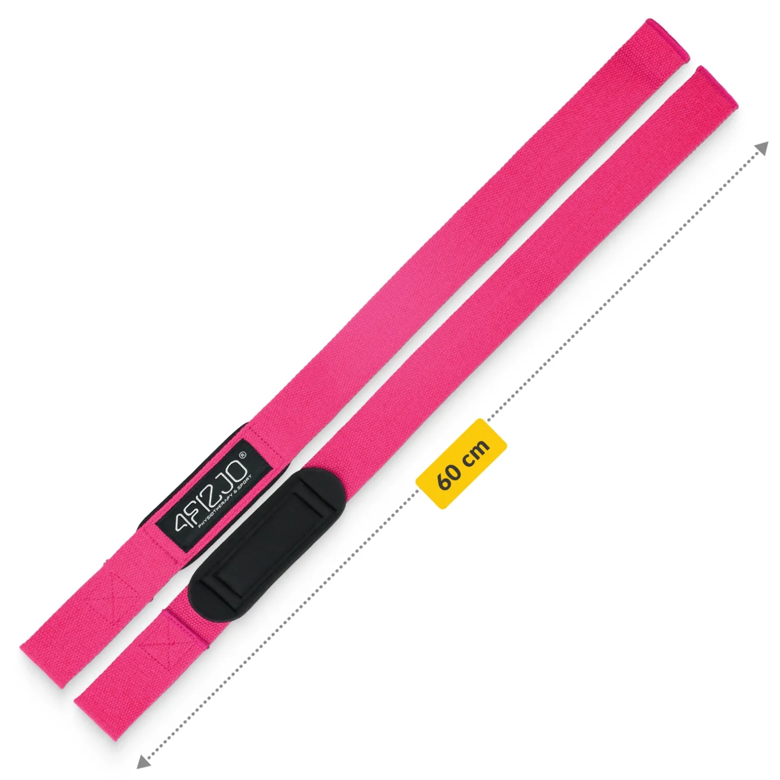 Paski treningowe do martwego ciągu Deadlift Straps różowe