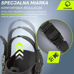 Płetwy do pływania TSUNAMI L/XL niebieskie