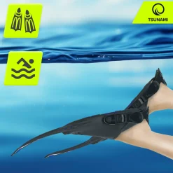 Płetwy do pływania TSUNAMI L/XL granatowe