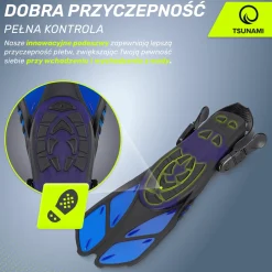 Płetwy do pływania TSUNAMI S/M granatowe