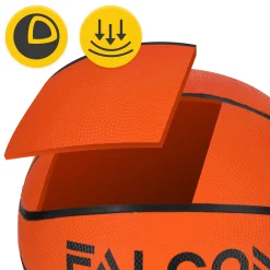 Piłka do koszykówki Falcon rozmiar 5 pomarańczowa