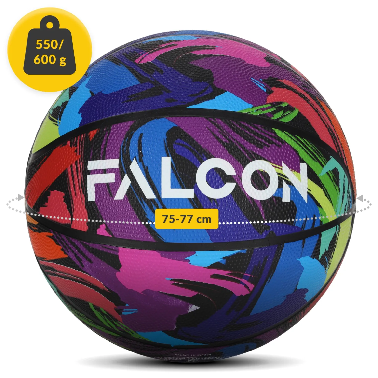 Piłka do koszykówki Falcon rozmiar 7 wielokolorowa