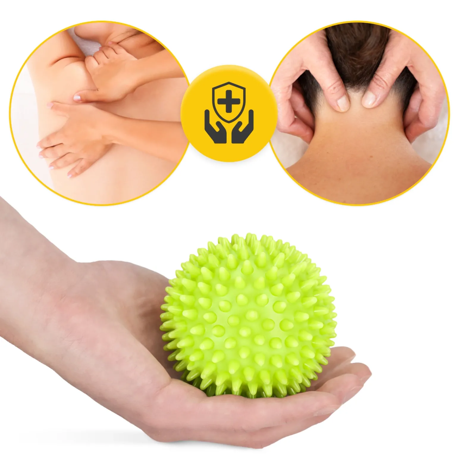 Piłka do masażu z kolcami SPIKE+ 9 cm