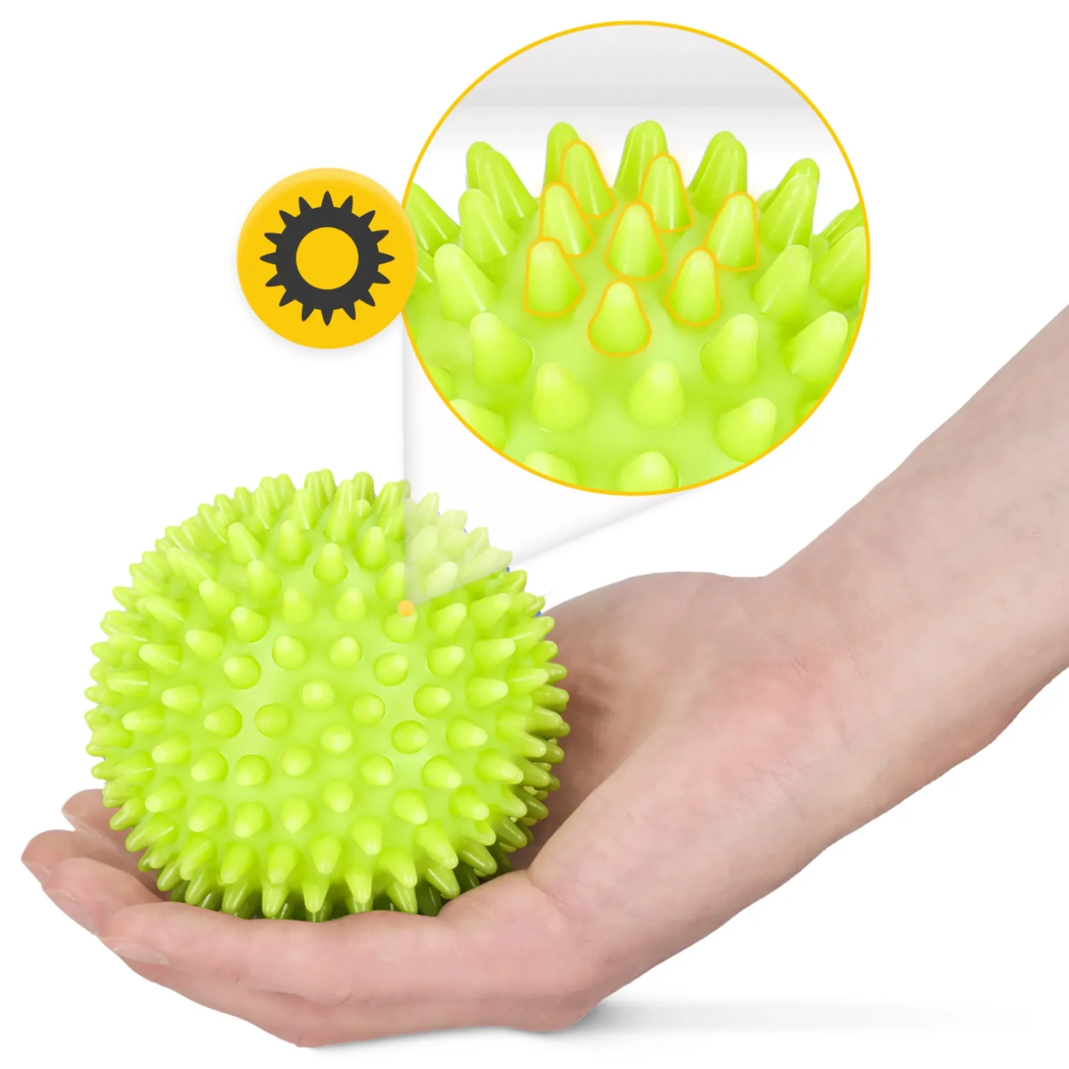 Piłka do masażu z kolcami SPIKE+ 9 cm
