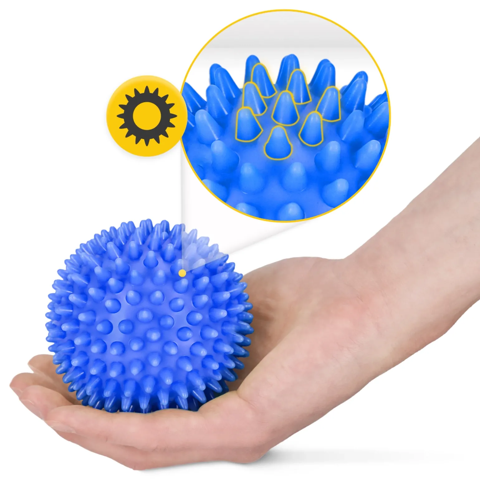 Piłka do masażu z kolcami SPIKE+ 8 cm