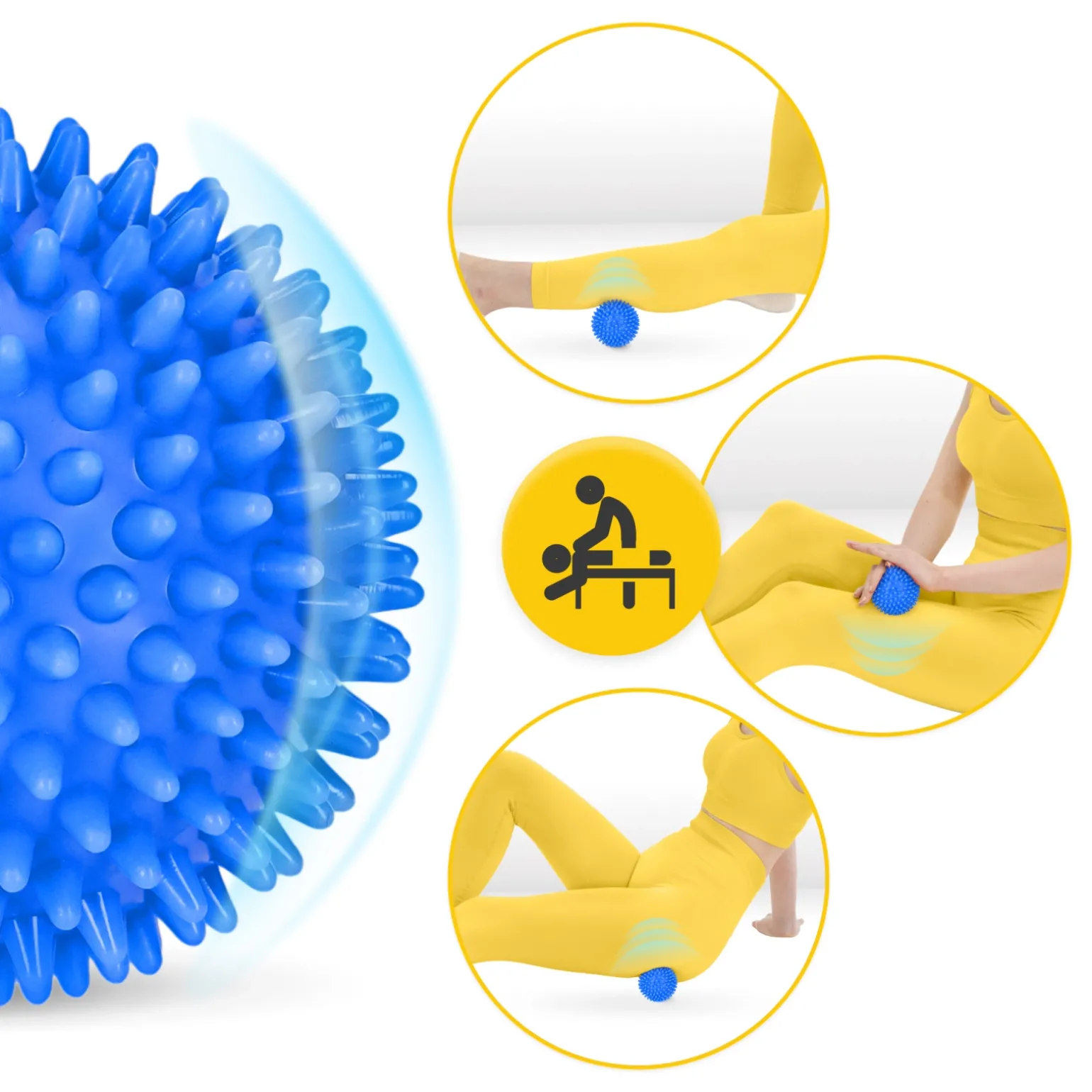 Piłka do masażu z kolcami SPIKE+ 8 cm