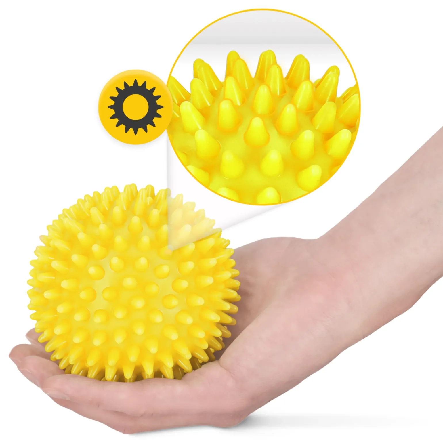 Piłka do masażu z kolcami SPIKE+ 10 cm