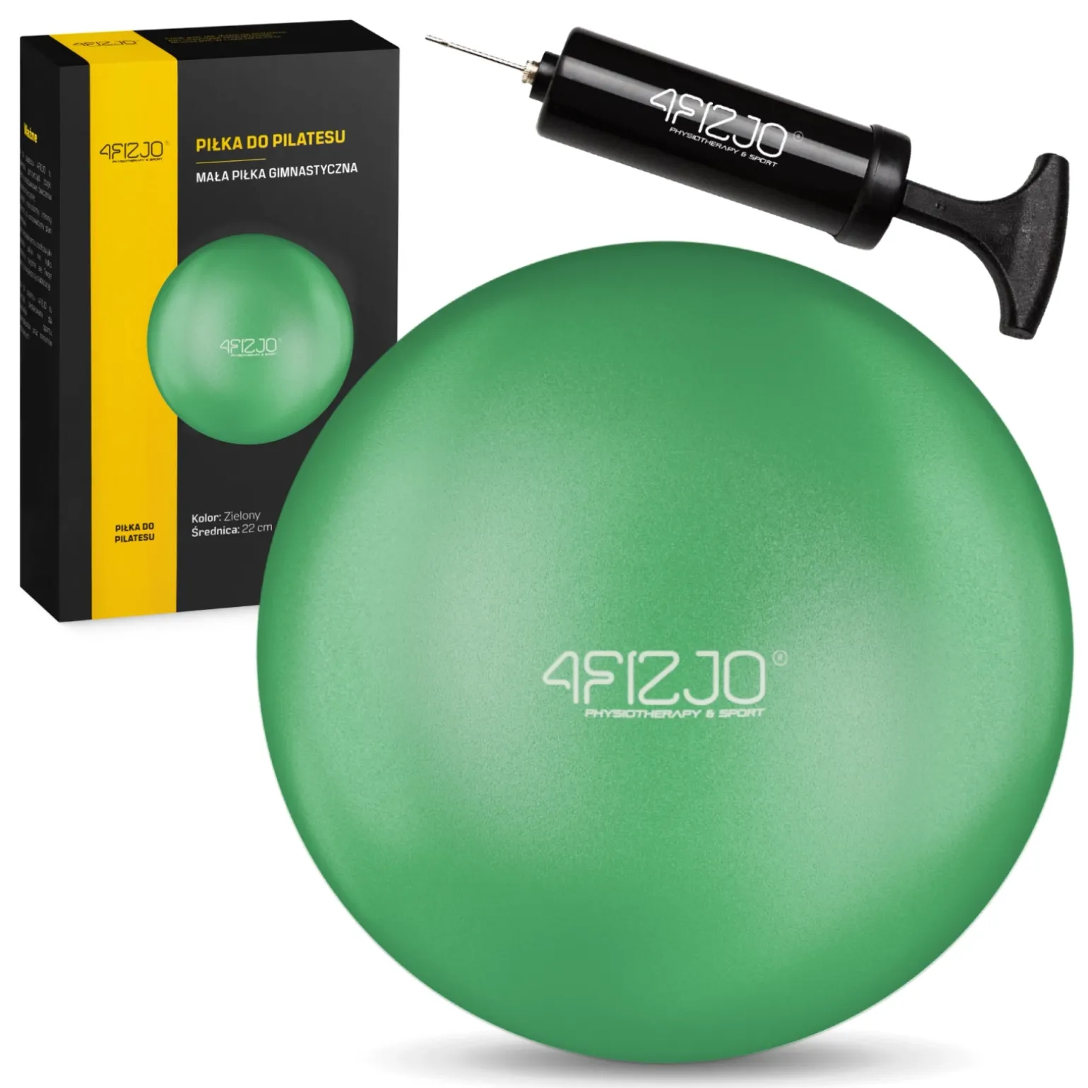 Piłka do pilatesu i rehabilitacji 22 cm zielona