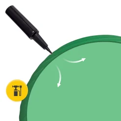 Piłka gimnastyczna dmuchana 55 cm zielona