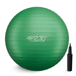 Piłka gimnastyczna dmuchana 75 cm zielona