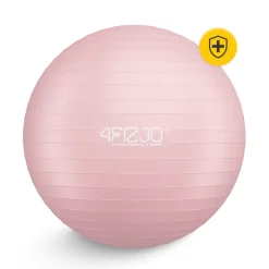 Piłka gimnastyczna dmuchana 65 cm różowa