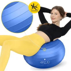 Piłka gimnastyczna DONUT AIR BALL niebieska